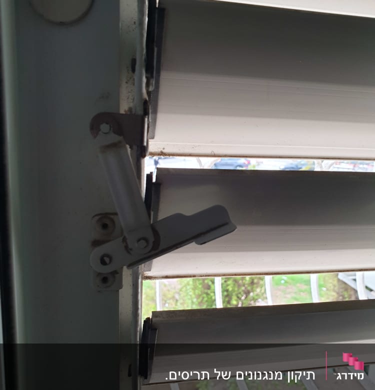 תריסי אלומיניום עם מנגנון פתיחה